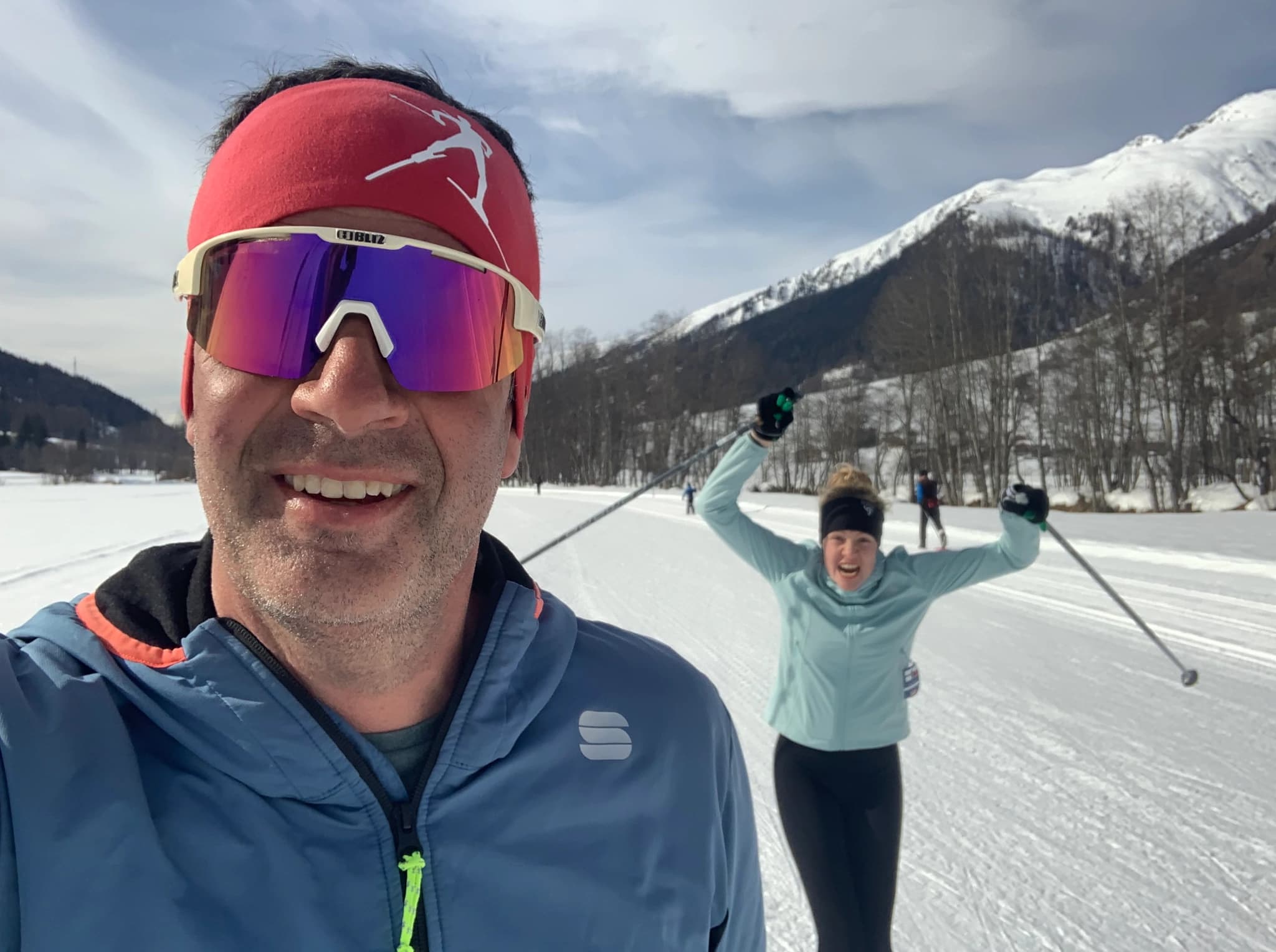 Langlaufcoach in Aktion